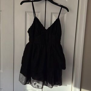 Black Dress, lined, adjustable straps, size small. Bundle to save